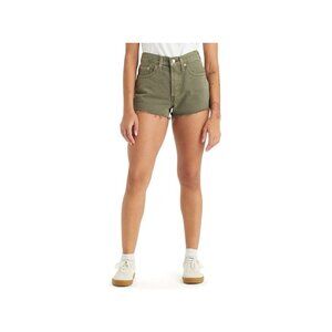 Levi's Olive Green 501 High Rise Shorts 56327-0396 BNWT - Size 28